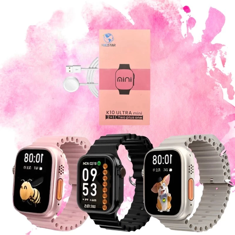Smartwatch K10 Ultra Mini 41mm – Série 9, Display HD, Saúde, Esportes e 2 Pulseiras